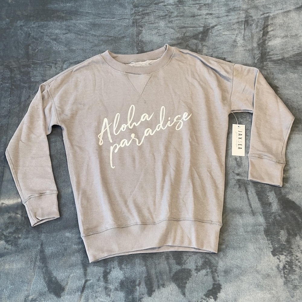 Paradise palm reversible sweatshirt